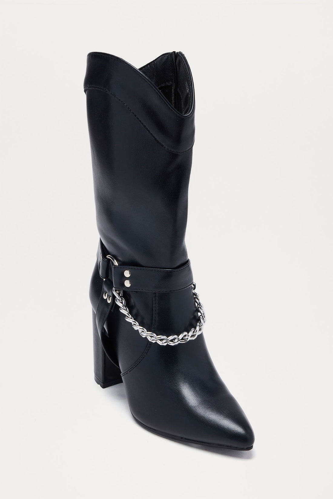 Thor Chain Hardware Boots - Black
