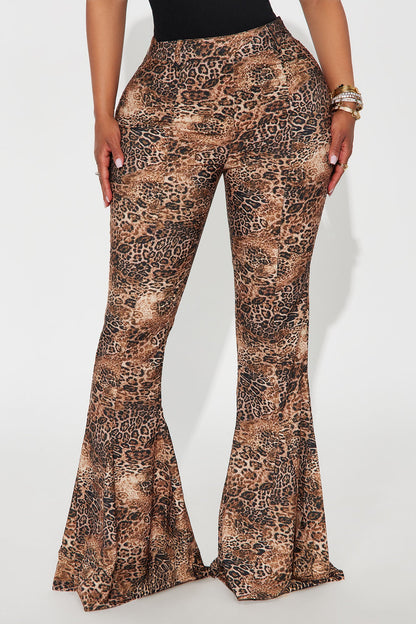 Winnie Leopard Flare Pant 34″ - Leopard
