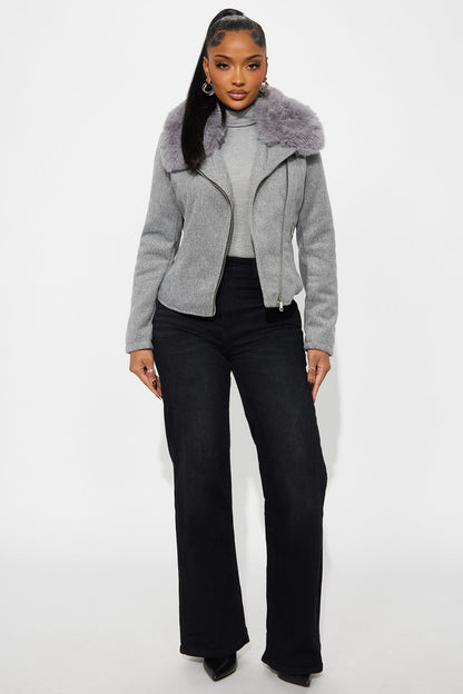Highest Peaks Moto Jacket - Charcoal