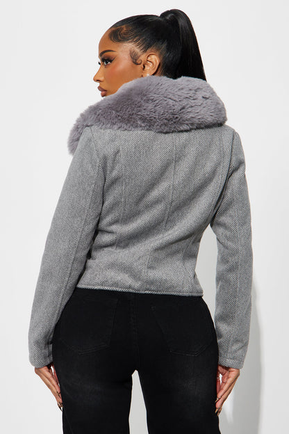 Highest Peaks Moto Jacket - Charcoal