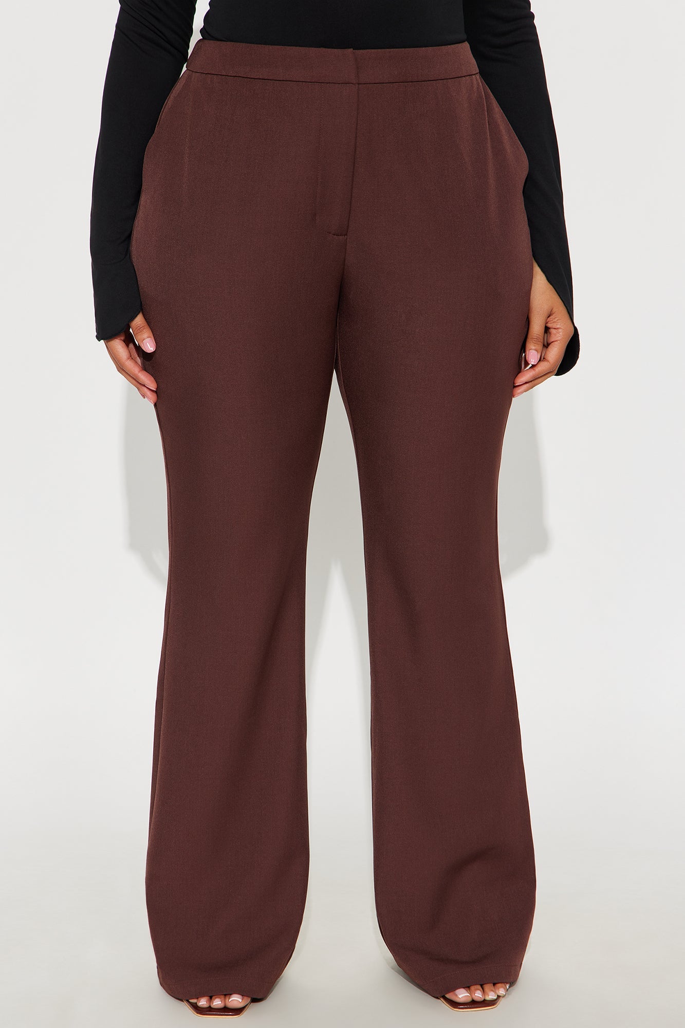 Breaking Even Flare Trouser - Chocolate