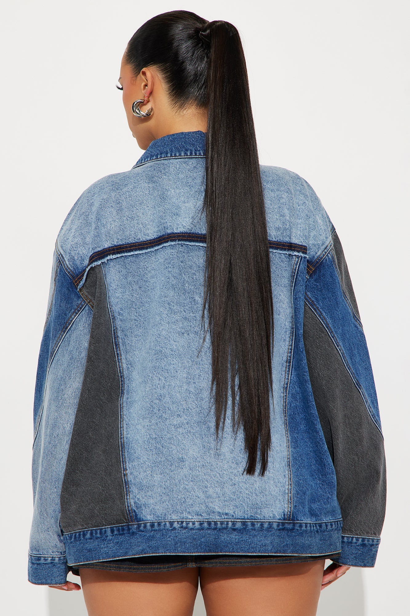 All That Reconstructed Denim Jacket - Medium Wash