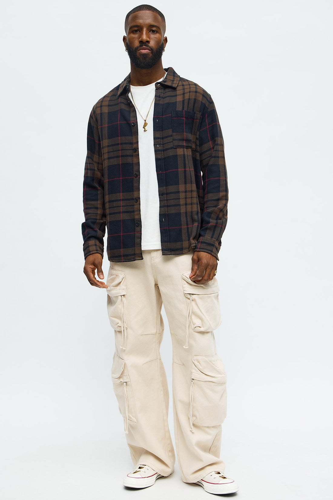 Yeah Right Plaid Shirt - Multi Color