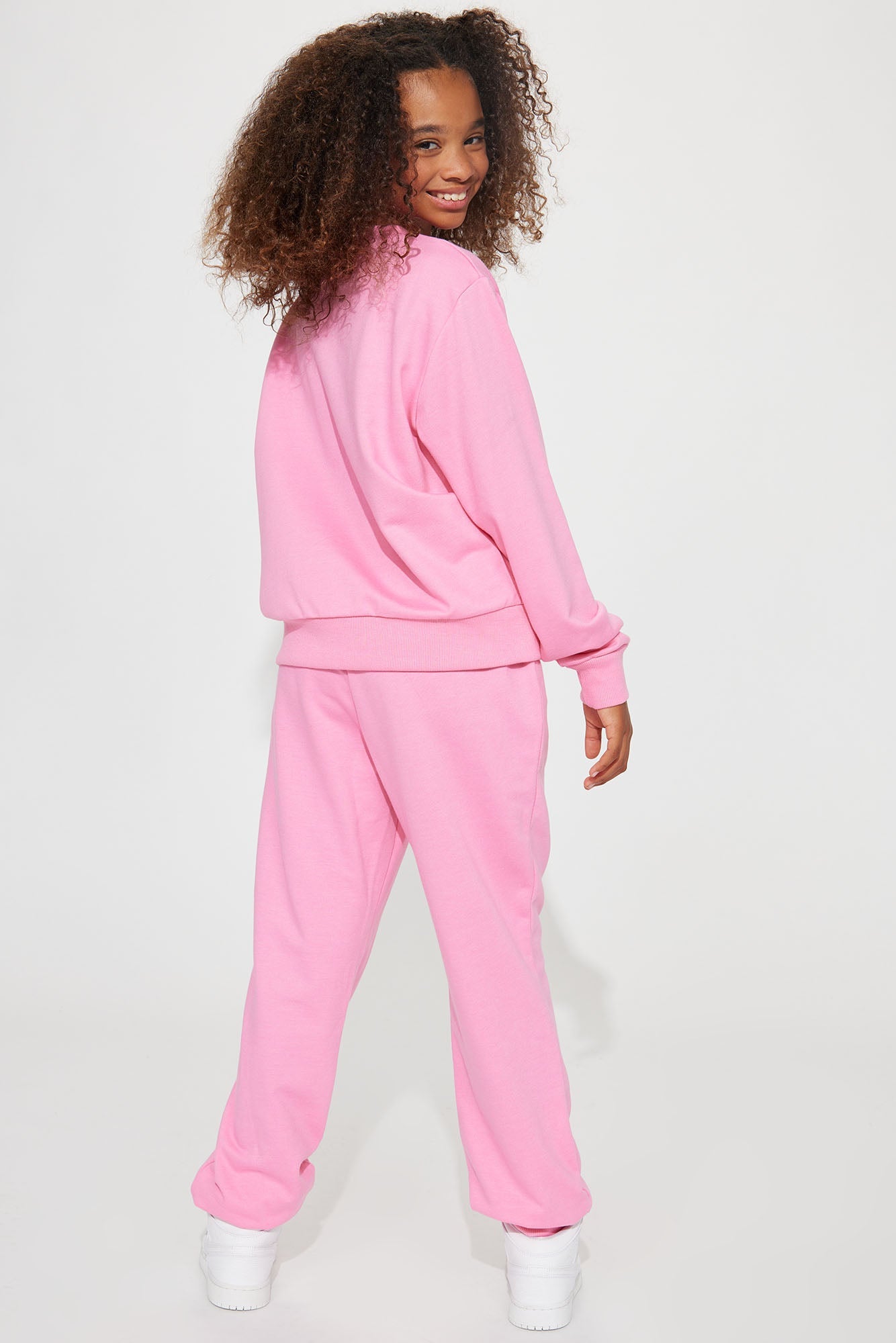 Mini Heart Throb Jogger Set - Pink