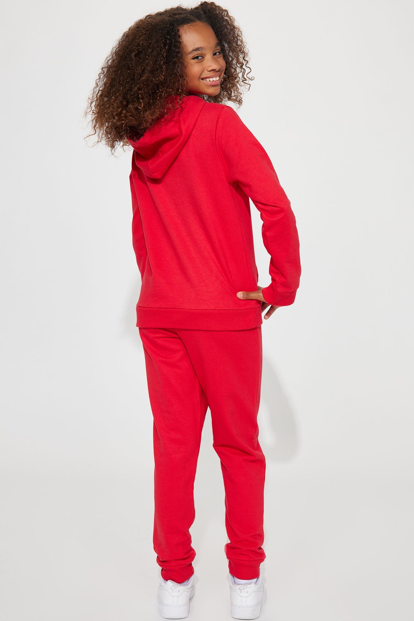 Mini Legacy Fleece Jogger Set - Red