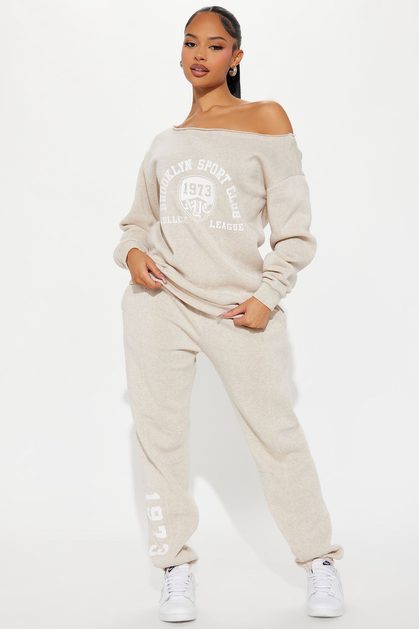 NY Sport Club Jogger Set - Oatmeal