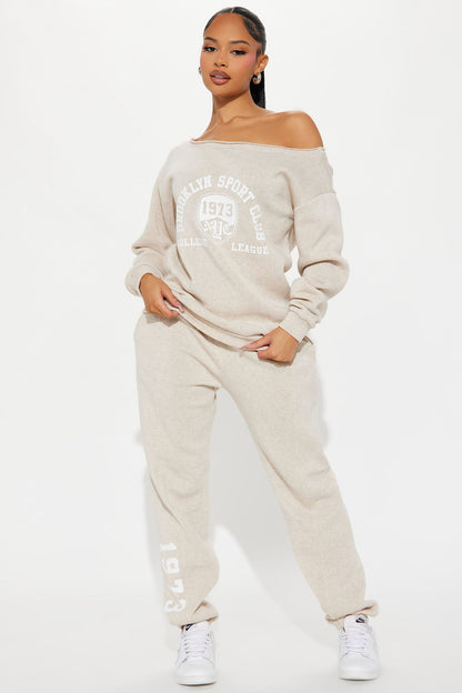 NY Sport Club Jogger Set - Oatmeal