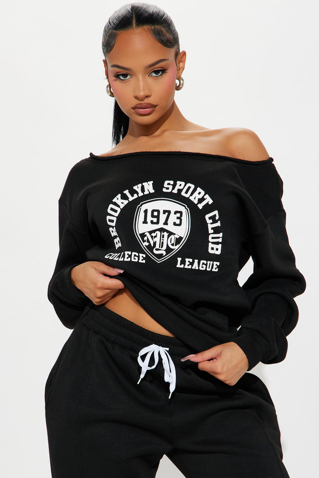 NY Sport Club Jogger Set - Black