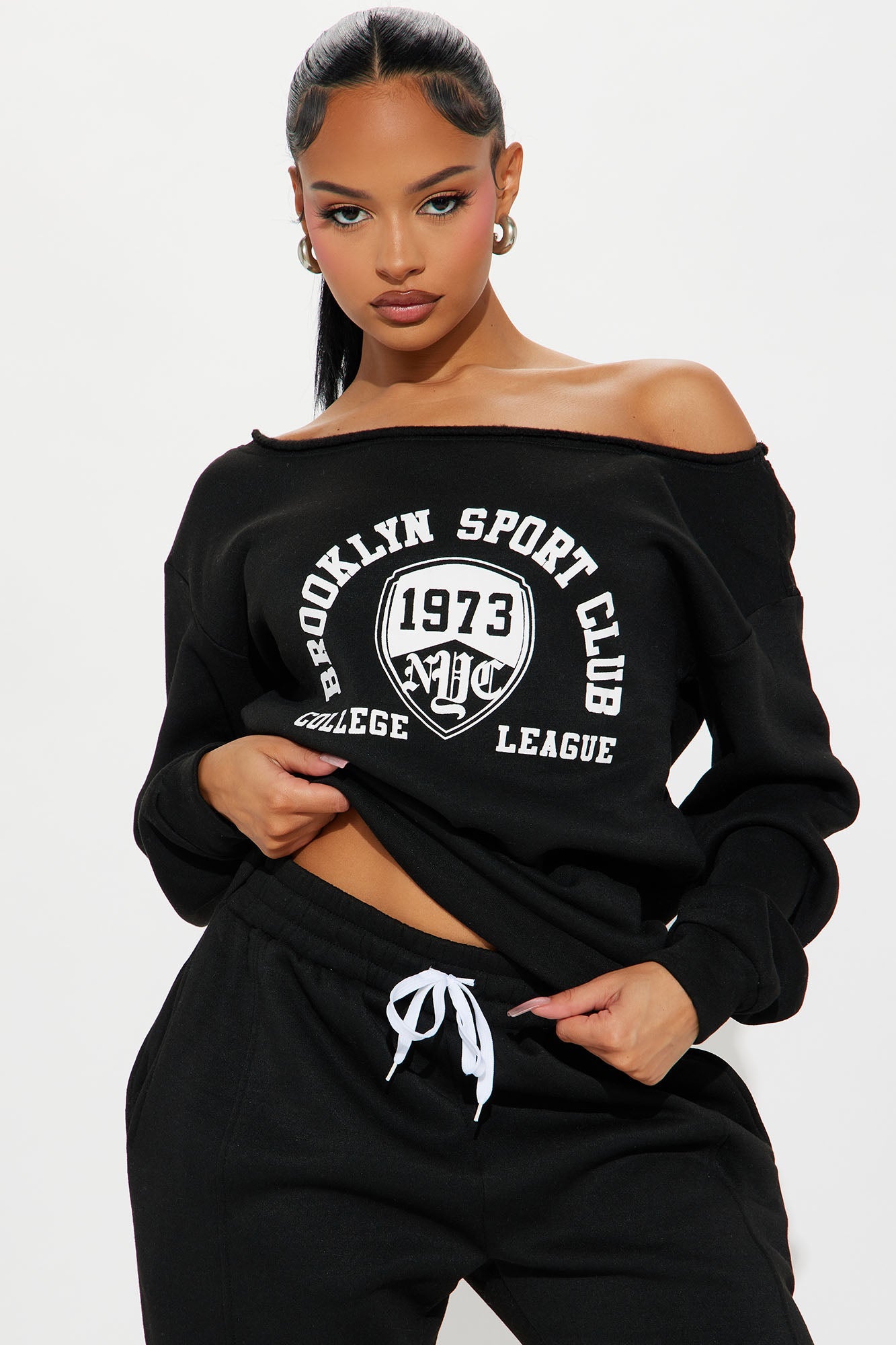 NY Sport Club Jogger Set - Black