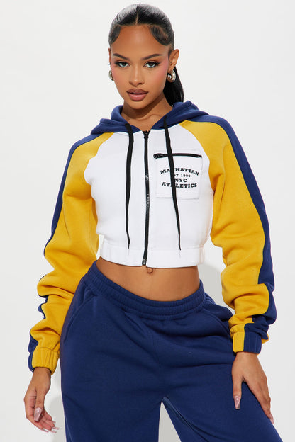 Manhattan Fleece Pant Set - Navy