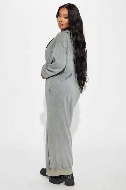 Hannah Hooded Maxi Dress - Green