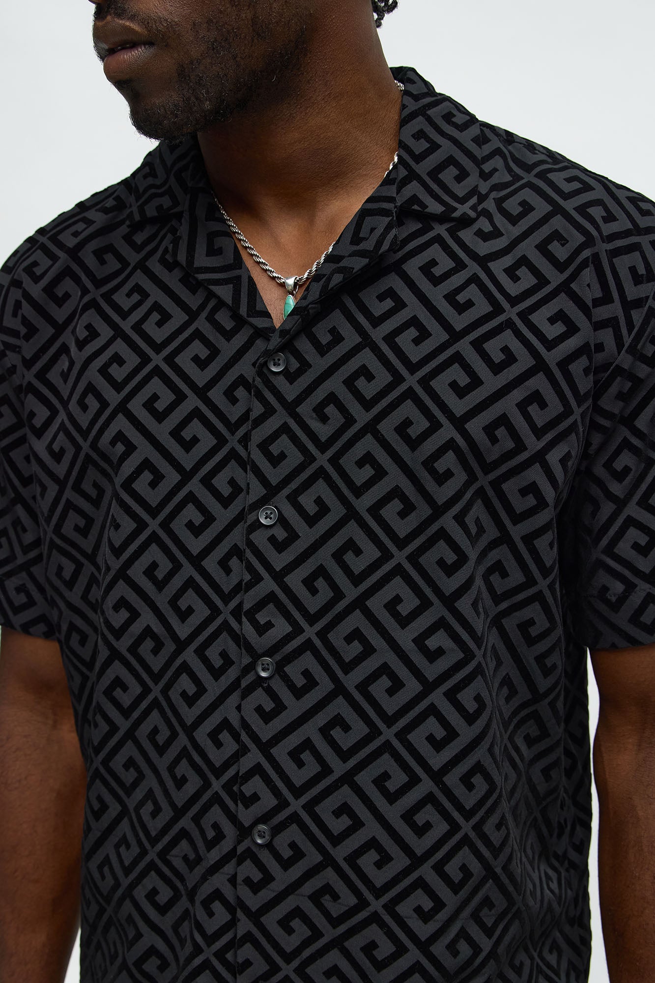 Palazzo Cut Polo - Black
