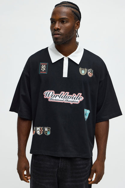 Worldwide Champion Short Sleeve Polo - Black
