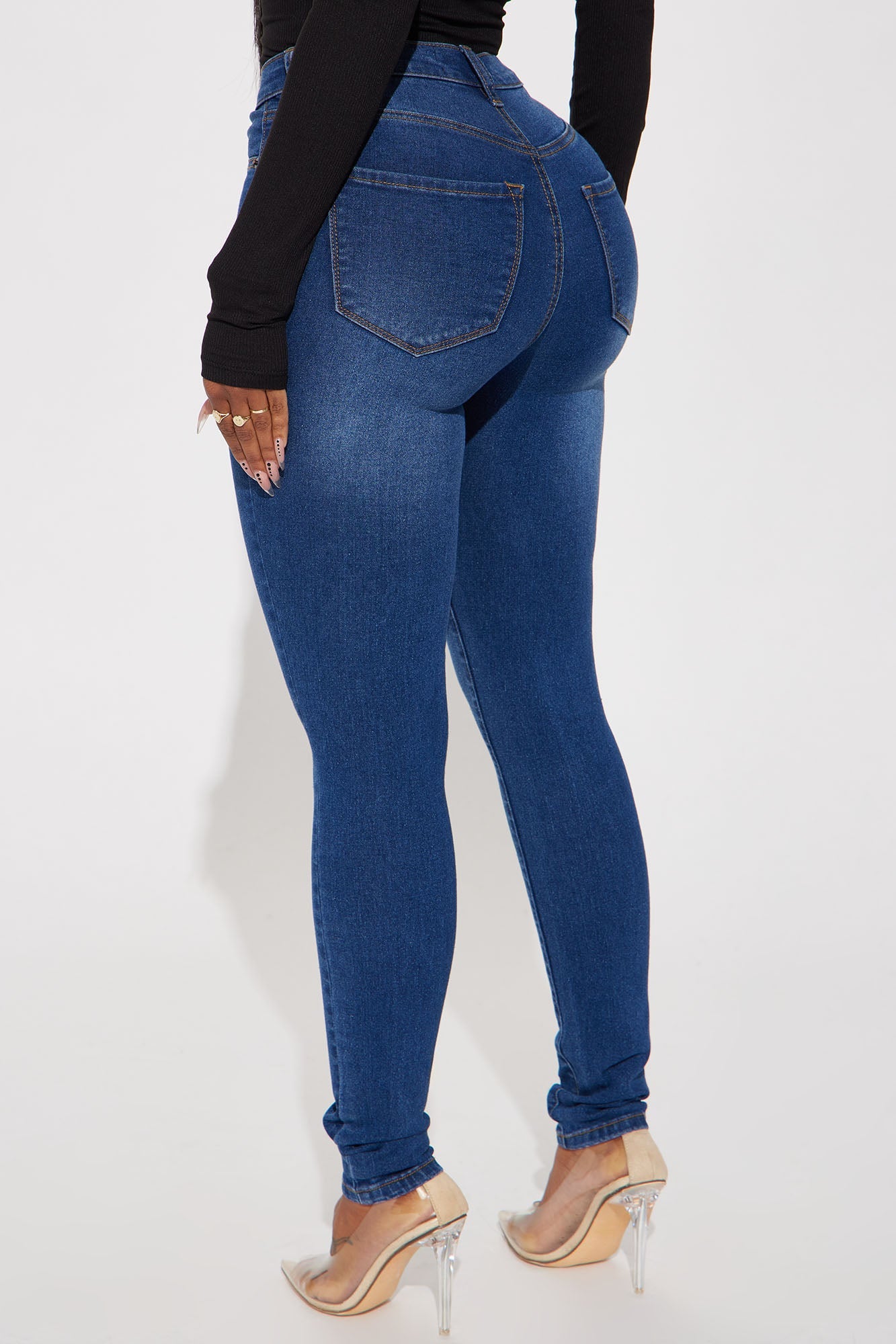Show It Off Stretch Skinny Jean - Dark Wash