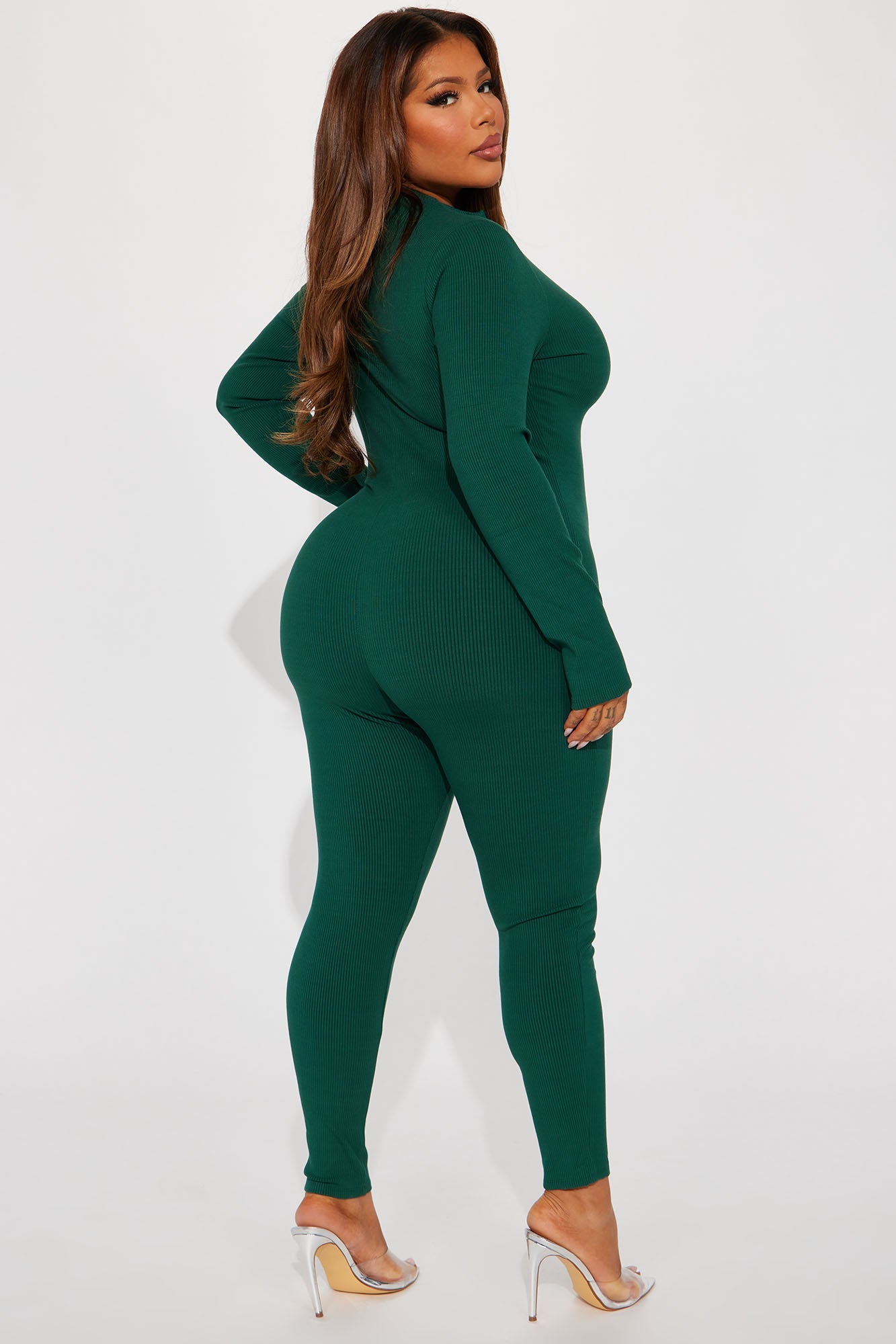 Sabrina Snatched Jumpsuit - Hunter