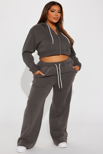 Track Star Vintage Wash Pant Set - Acid Wash