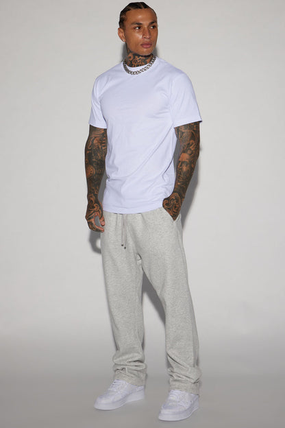 Tyson Heavyweight Straight Sweatpants - Heather Grey