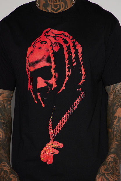 OTF Chain Butterfly Short Sleeve Tee - Black