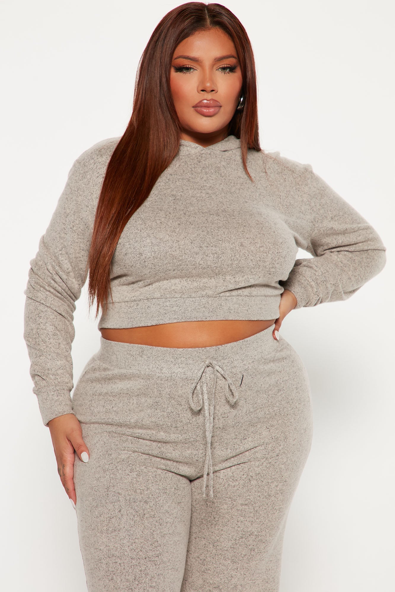 On A Break Pant Set - Oatmeal