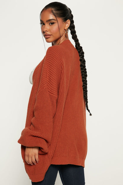 Be My Boyfriend Cardigan - Mocha