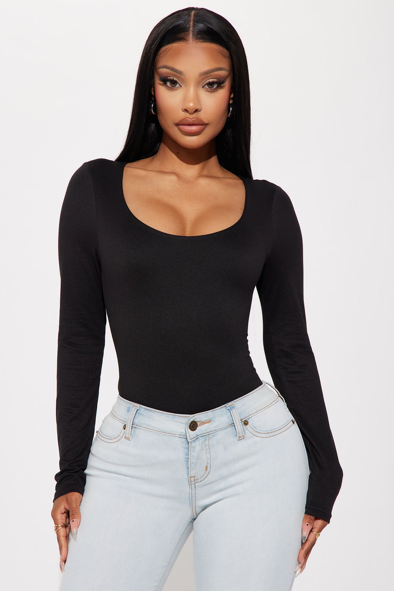 Kelly Double Lined Top - Black