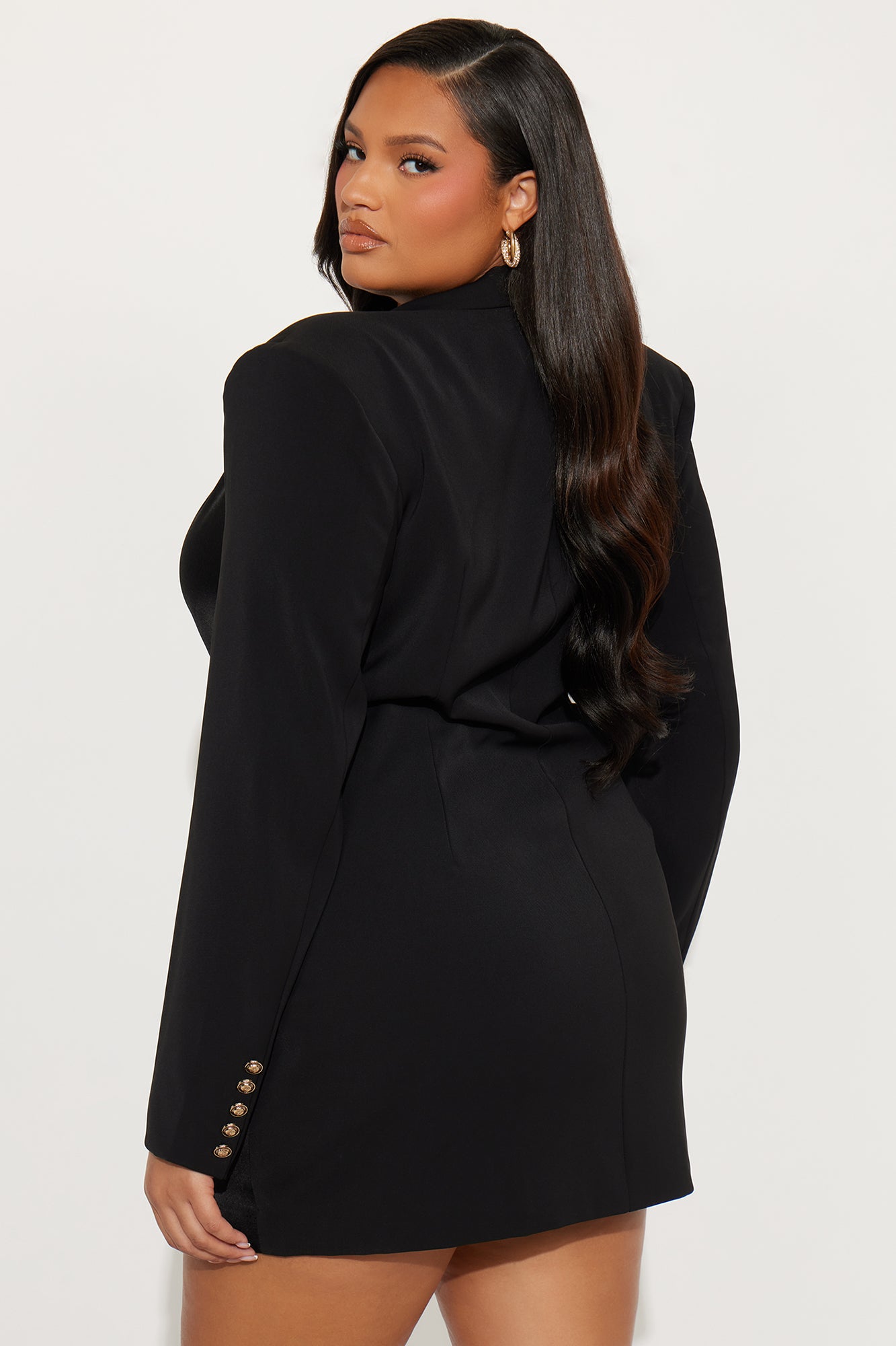 Under Oath Wrap Mini Dress - Black