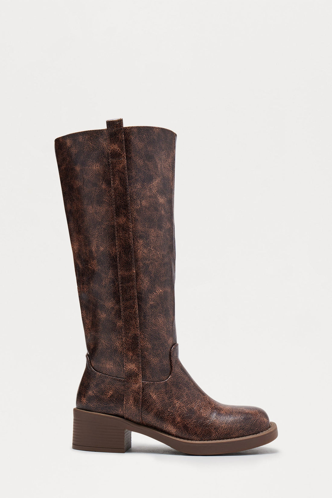 Rhena Knee High Boots - Chocolate