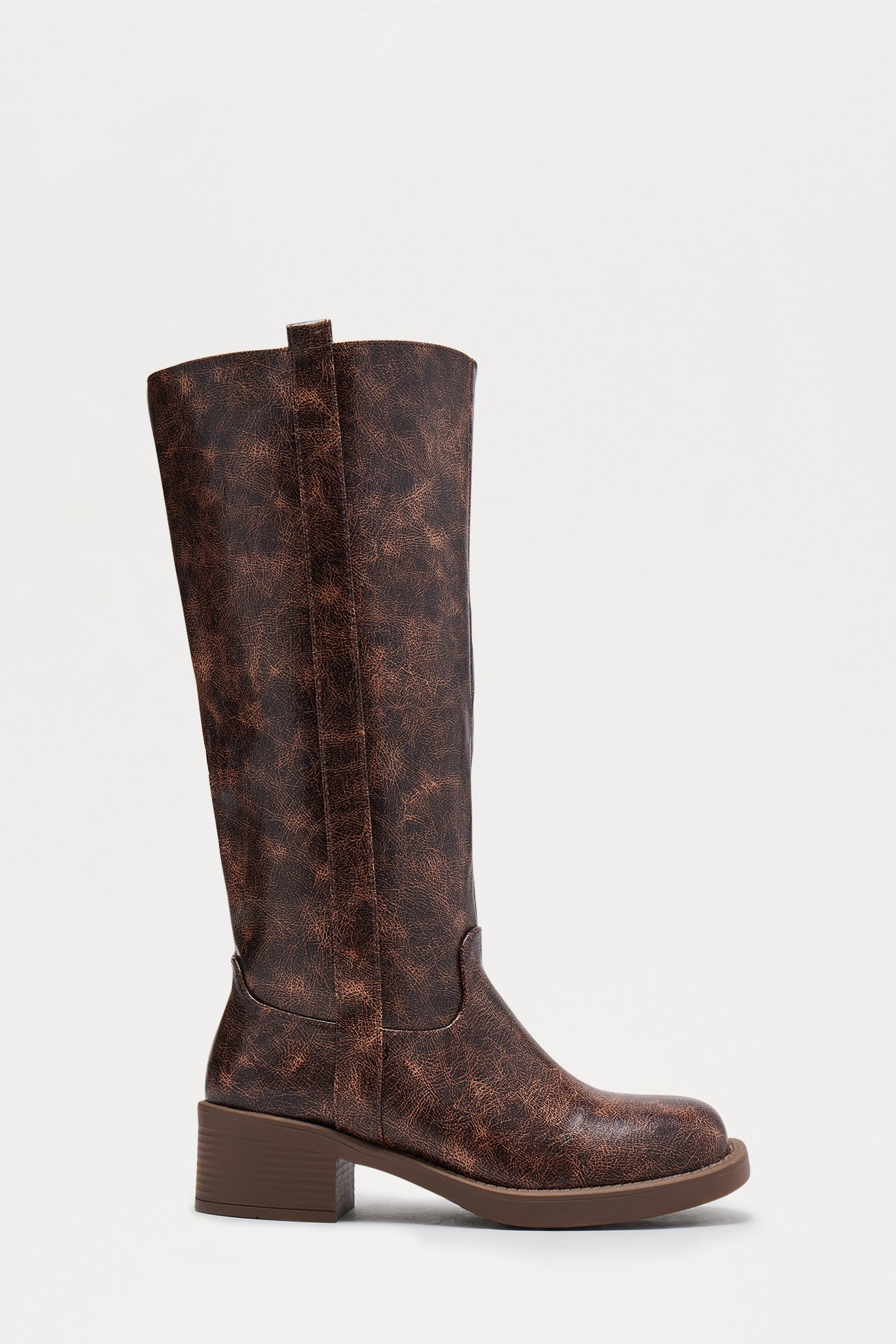 Rhena Knee High Boots - Chocolate