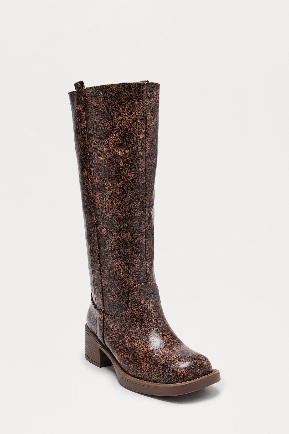 Rhena Knee High Boots - Chocolate
