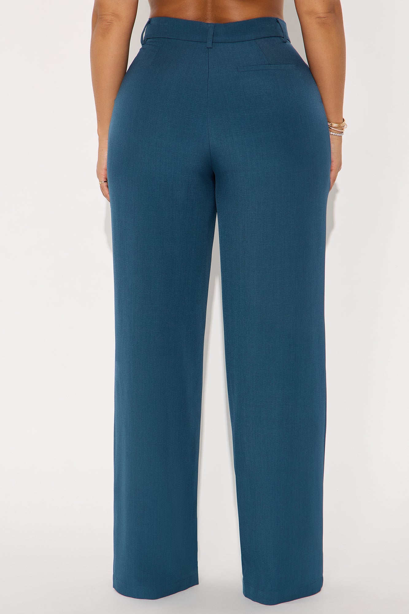 Etta Wide Leg Pant 33″ - Teal