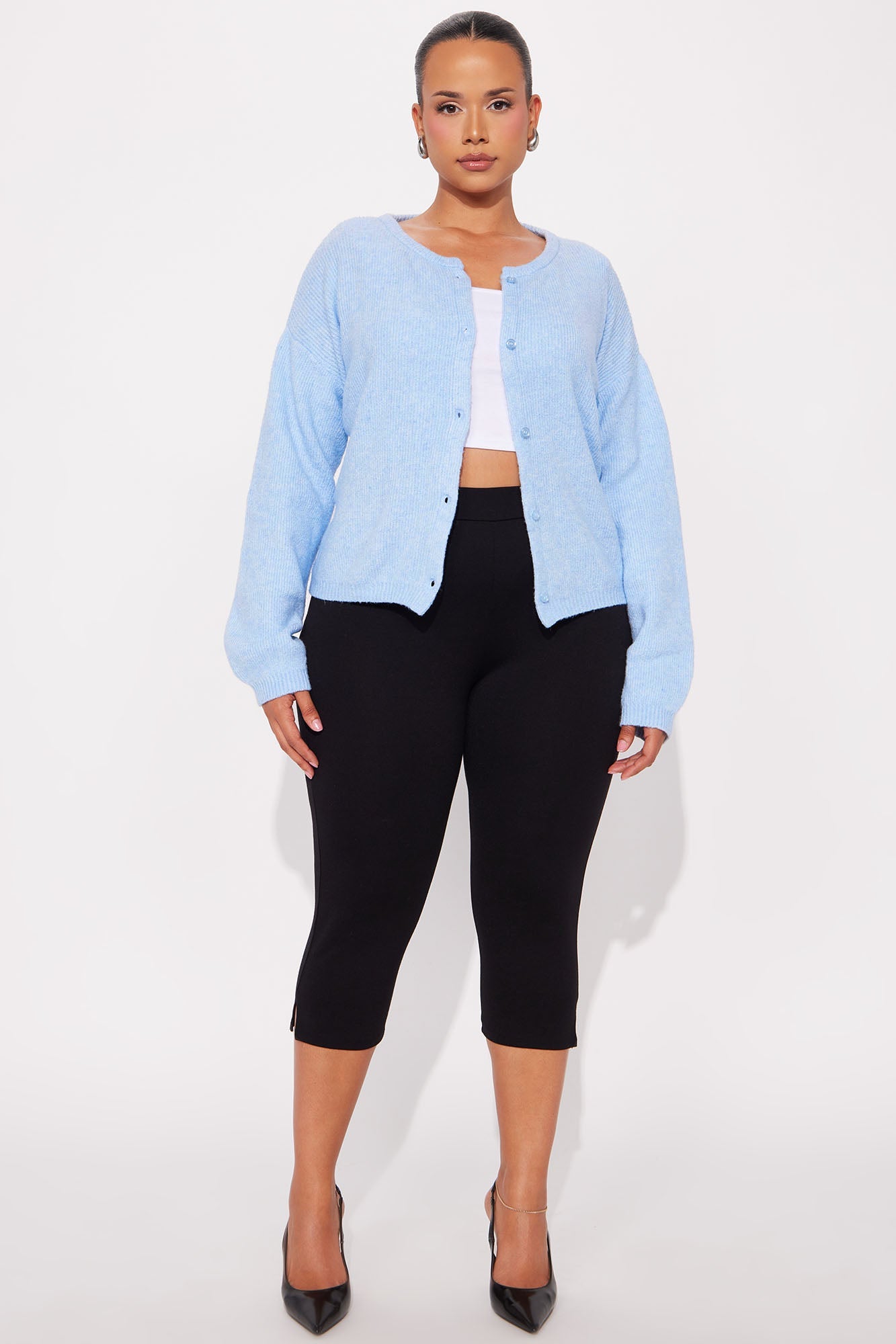 In Love With Fall Cardigan - Blue