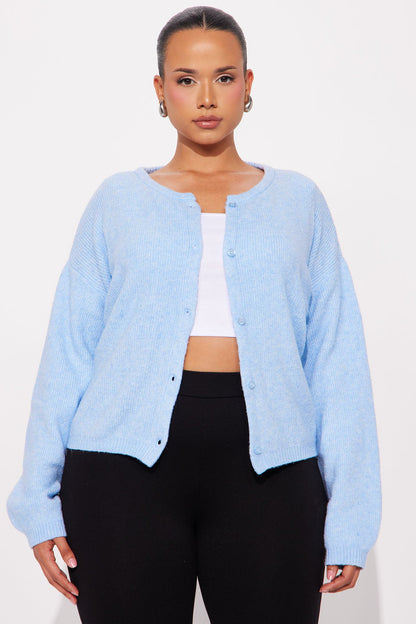 In Love With Fall Cardigan - Blue