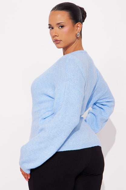 In Love With Fall Cardigan - Blue