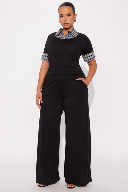 Always Perfect Pant Set - Black