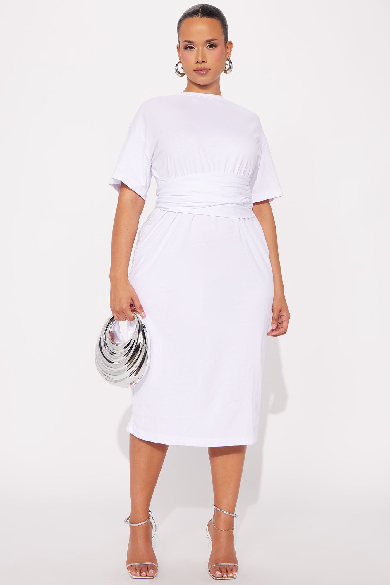 Postcards For You Midi Dress - White