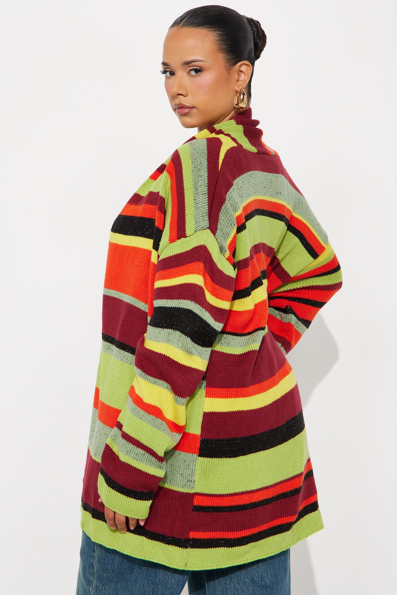 The Rainbow Colorblock Cardigan - Multi Color