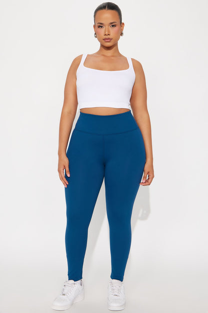 Flex Appeal 7/8 Super Soft Active Legging - Navy