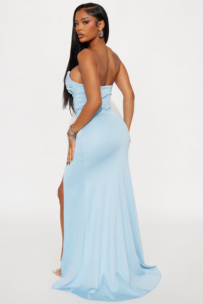 Quiet Sparks Corset Gown - Light Blue
