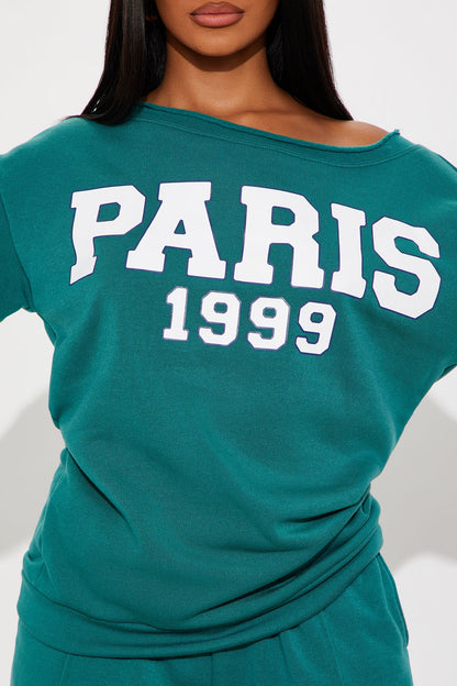 Paris 1999 Fleece Jogger Set - Hunter