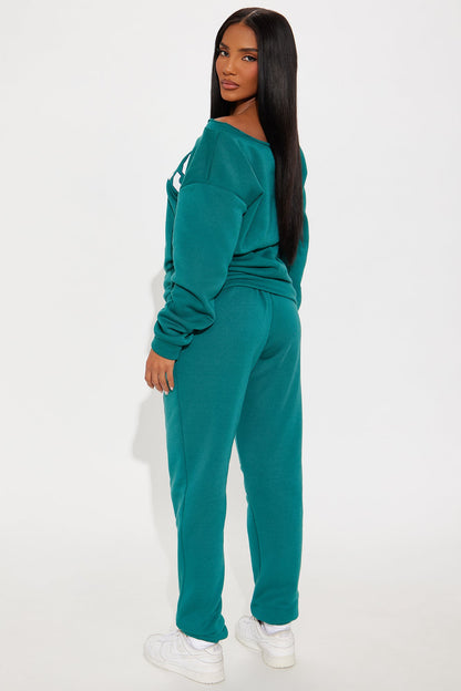 Paris 1999 Fleece Jogger Set - Hunter
