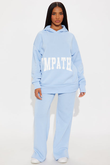 Setting Intentions Fleece Sweatsuit Set - Light Blue