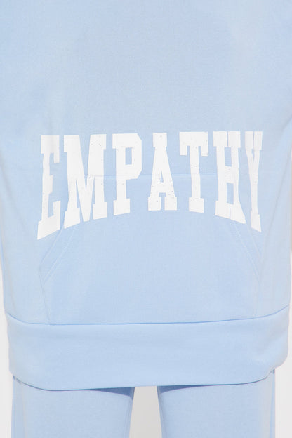 Setting Intentions Fleece Sweatsuit Set - Light Blue