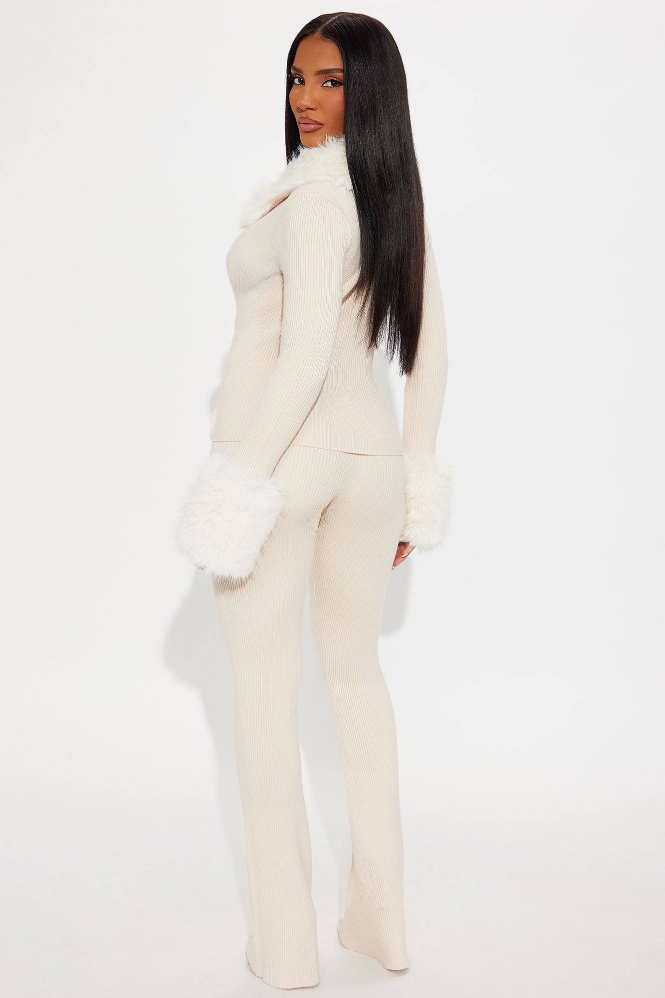 Vivian Sweater Pant Set - Cream