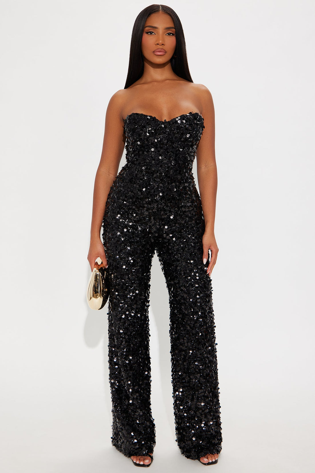 Commotion For The Sequin Jumpsuit - Black