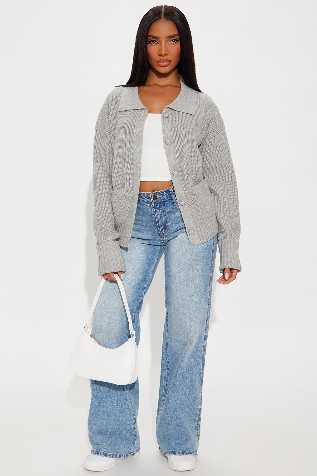 The Tanya Cardigan - Grey