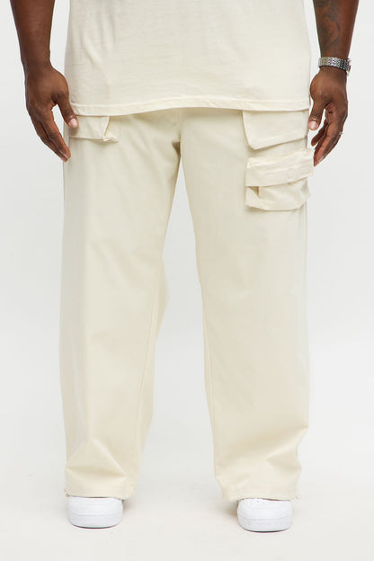 Baggy Make That Call Front Pocket Pants - Off White