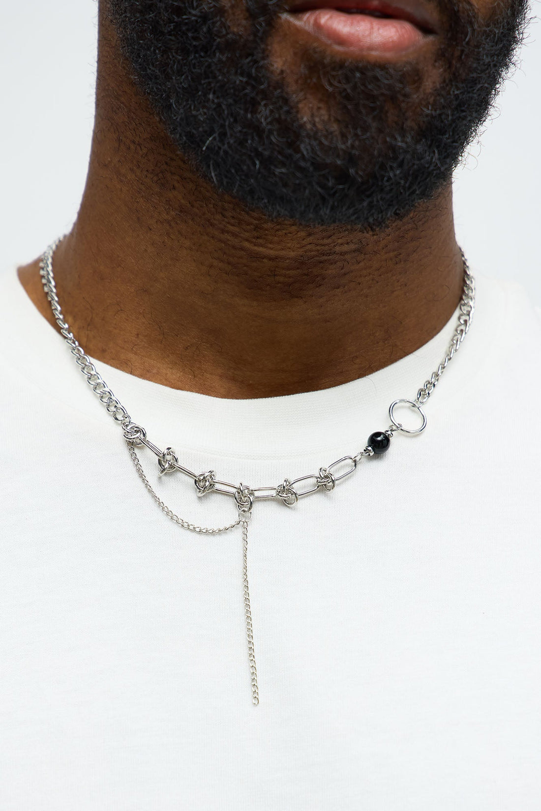 Barbed State Necklace - Silver