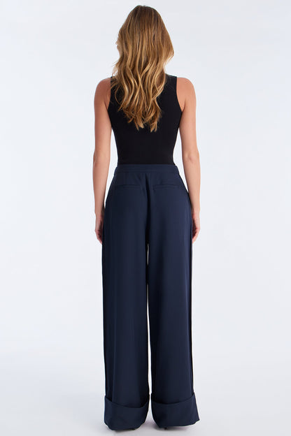 Executive Decisions Cuffed Trouser Pant 32″ - Navy/combo