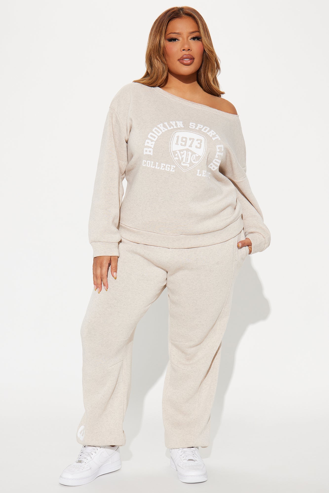 NY Sport Club Jogger Set - Oatmeal