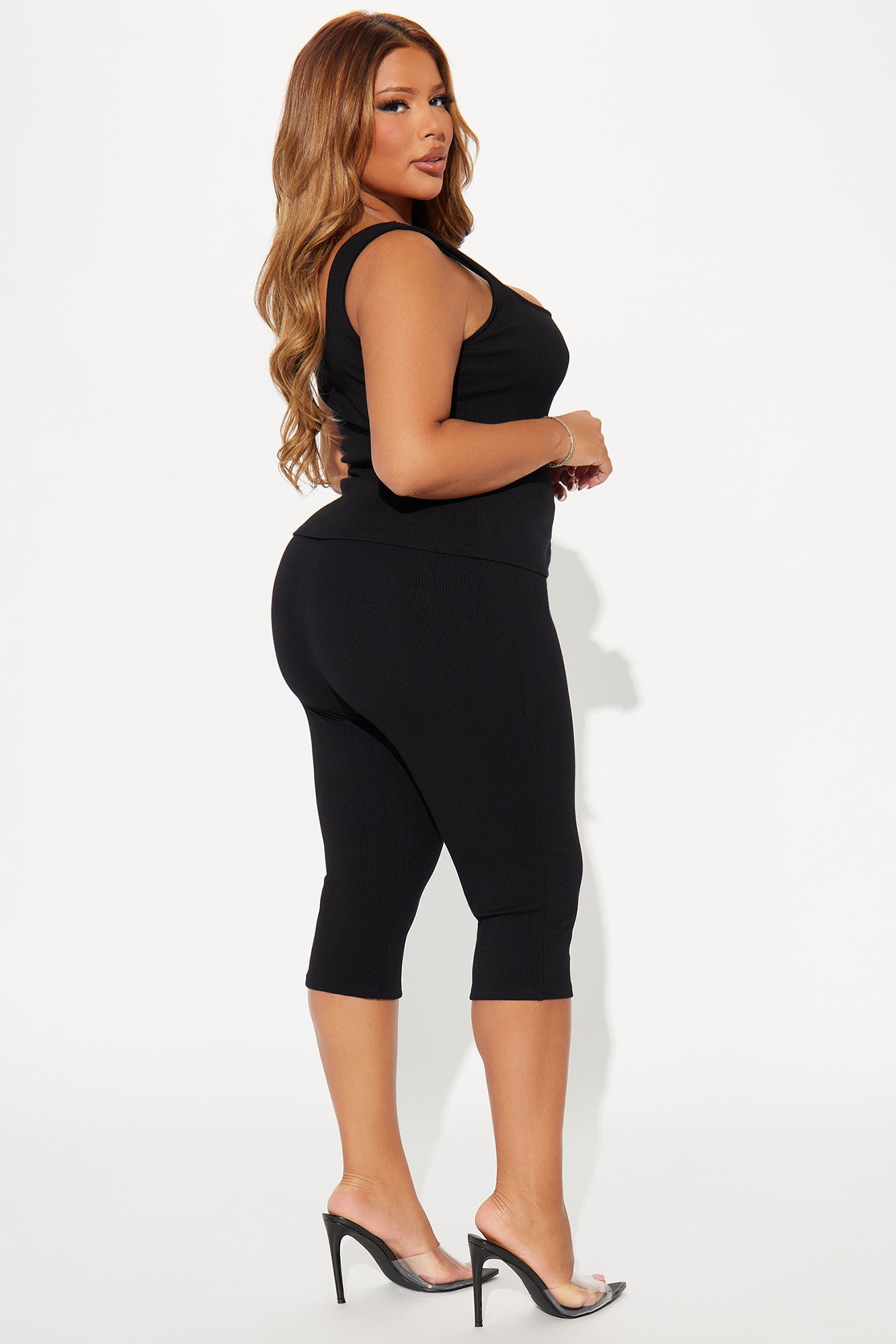 Carina Snatched Pant Set - Black